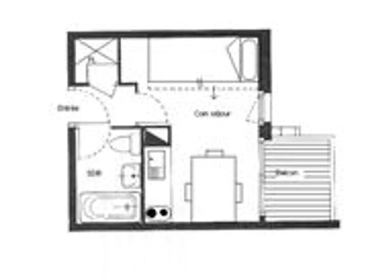 Appartamento Studio Les Menuires, 1 pièce, 2 personnes - FR-1-178-131 Saint-Martin-de-Belleville Francia